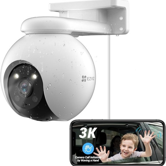 EZVIZ 360 Outdoor Auto-Zoom Tracking Security Camera 3K 12 Pre-Set dots Tracki